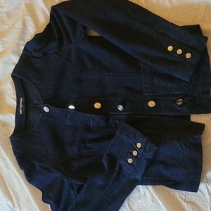 Karl Lagerfeld Denim Crop Jacket